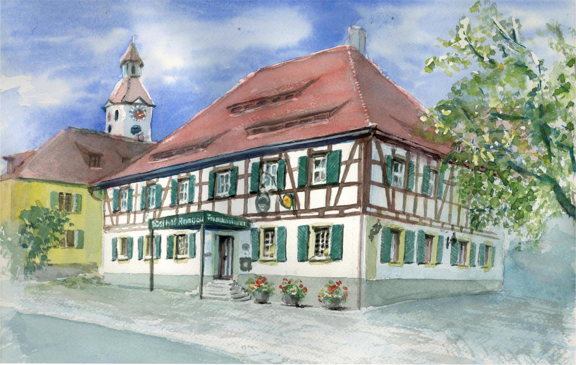 Landhotel Rangau Gasthof & Brennerei Markt Erlbach Esterno foto